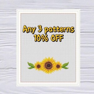 4 Season Tree Cross Stitch Pattern Modern Spring Summer Autumn Winter ...