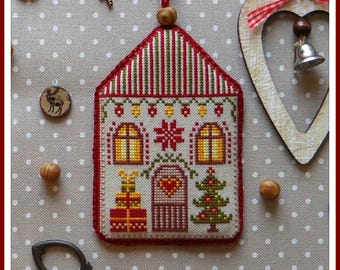 Christmas lodge sampler, Cross Stitch Pattern PDF download