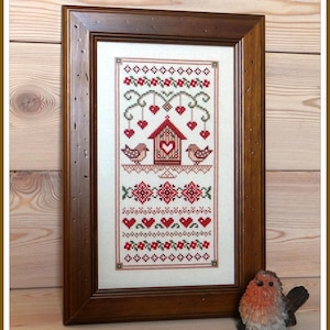 Love sampler, Cross Stitch Pattern PDF download