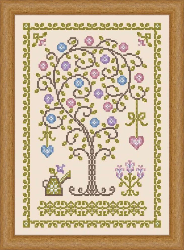 Spring Garden, Sampler Cross Stitch Pattern PDF Download - Etsy