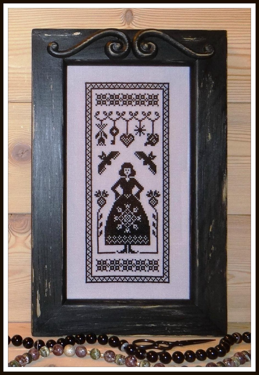 Black Witch, Halloween Witch Sampler Cross Stitch Pattern PDF Download ...