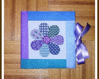 Patchwork flower sampler, Cross Stitch Pattern PDF download