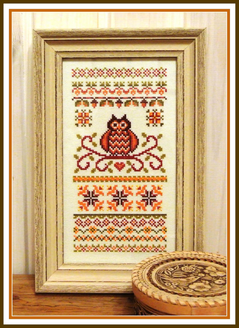 Owl Sampler from More Little Stitches
