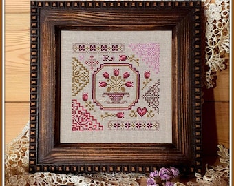 My rose, Sampler Cross Stitch Pattern PDF download
