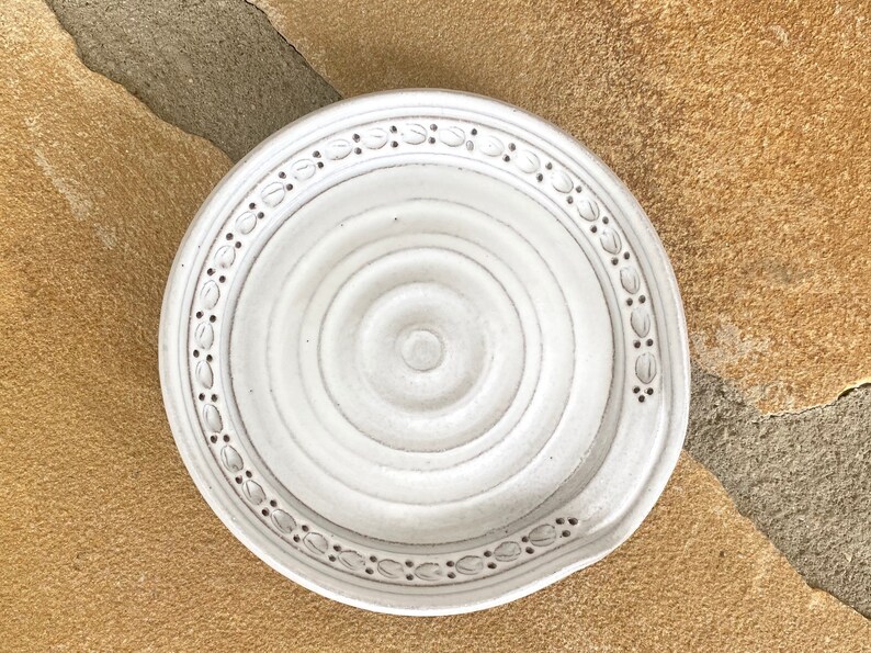 Spoon Rest in Whitewash / Cream / White Stoneware Ceramic Etsy