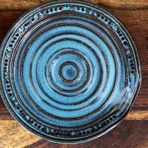 Spoon Rest in Turquoise Ceramic Stoneware Pottery image 5