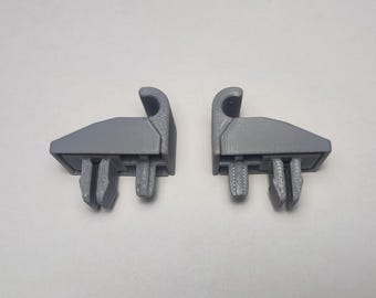 2X Alfa Romeo 156 etc. Solskyddsklämma, motståndskraftig vänster och höger grå/svart