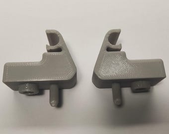 2X Alfa Romeo 147, 159, Brera, GT, Solskyddsklämma Vänster och Höger grå / Svart
