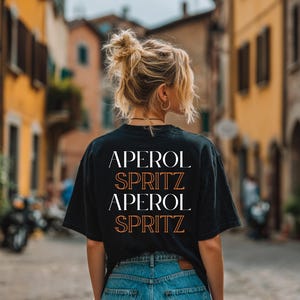 Aperol Spritz Unisex T-Shirt, Aperol Shirt, Summer, Cocktail Lovers Gift, Drink Themed Apparel, Vacation Outfit, Aperol T-Shirt, Party Shirt
