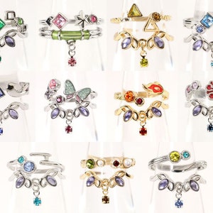 Custom Double Ring Anime Manga Hashira 2 Piece Jewelry