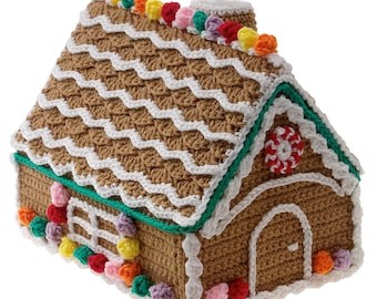 Gingerbread House Crochet Christmas Pattern PDF Download Gourmet Crochet
