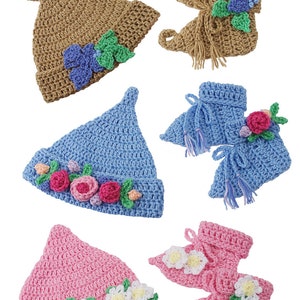Elfin Baby Sets Crochet PDF Pattern Pixie Elf