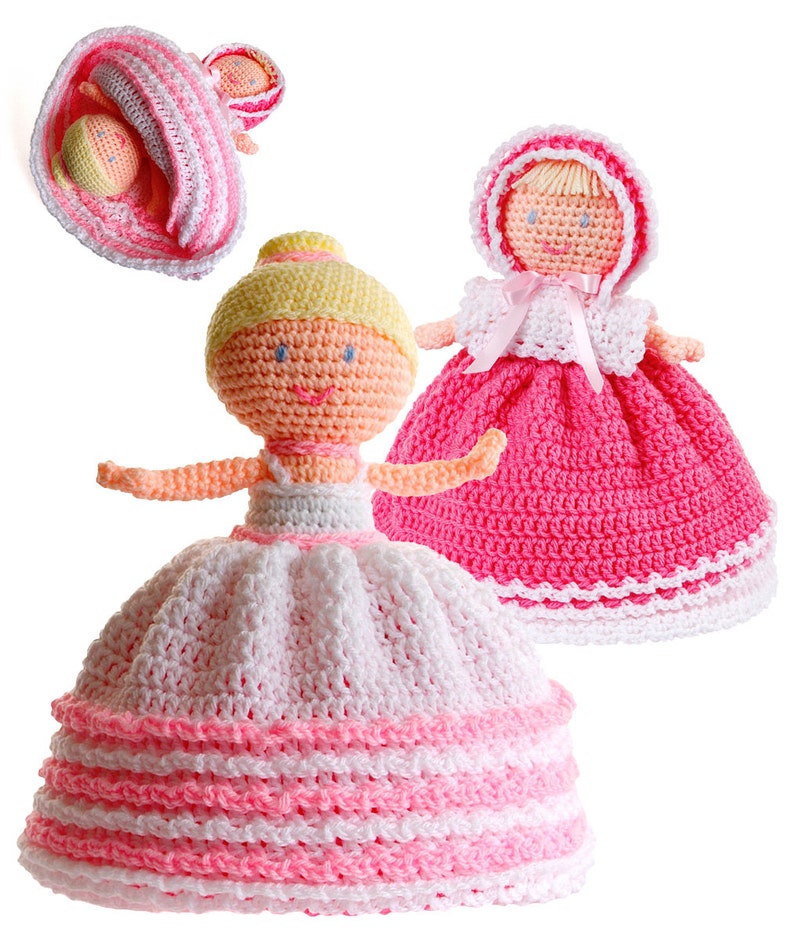 Crochet Topsy Turvy Doll pattern pdf image 1