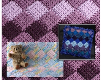How to Make Easy Tunisian Crochet Entrelac pattern pdf