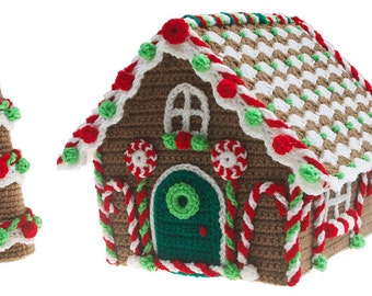 Christmas Gingerbread Cottage Crochet pdf Pattern