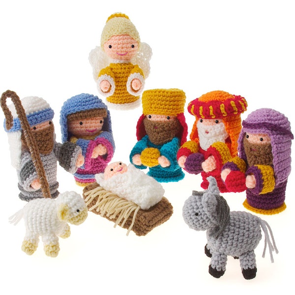 Gehaakte amigurumi kerstmis kerststal pdf-patroon