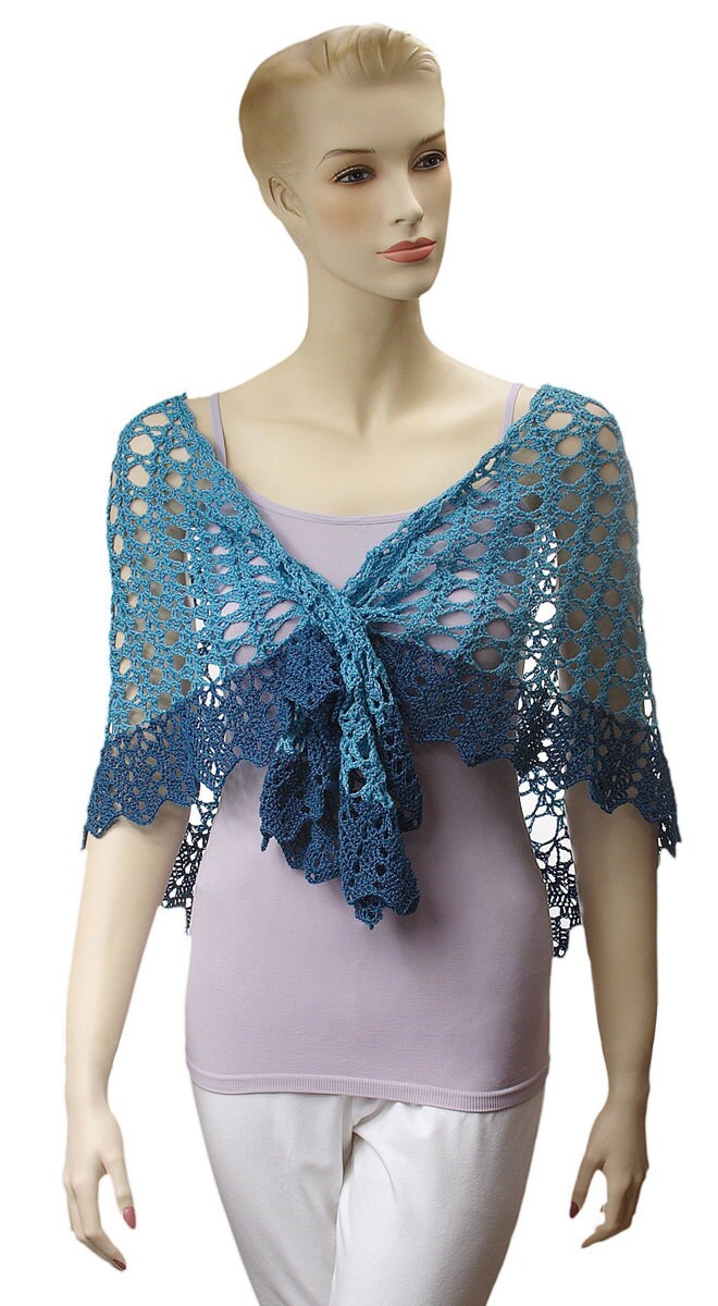 Crochet Angelika Lace Shawl Pattern Pdf Download - Etsy