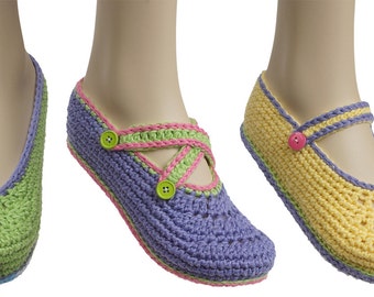 Savannah Slippers crochet pattern download pdf skimmers