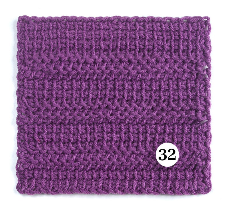 Tunisian Crochet Sampler Afghan pdf Pattern image 4