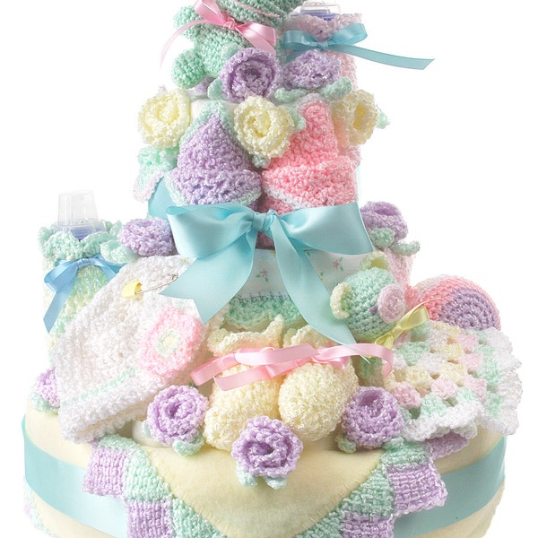 How to Make a Crochet Nappy Cake pattern pdf