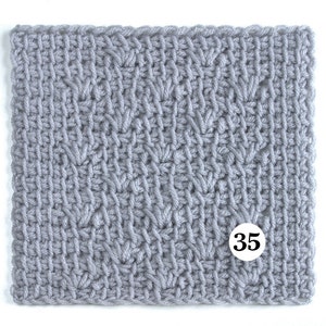 Tunisian Crochet Sampler Afghan pdf Pattern image 3