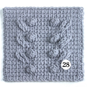 Tunisian Crochet Sampler Afghan pdf Pattern image 5