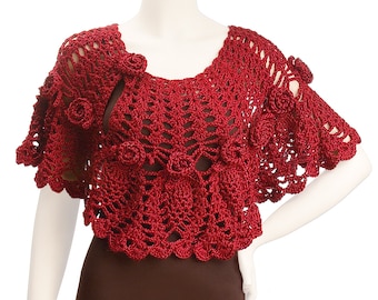 Crochet Jocelyn Capelet pattern pdf