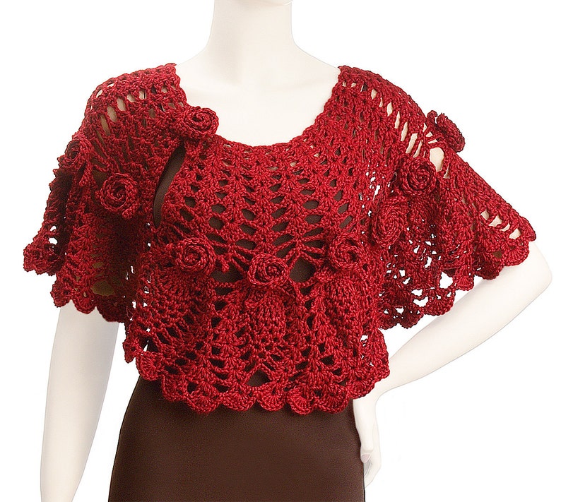Crochet Jocelyn Capelet pattern pdf image 1