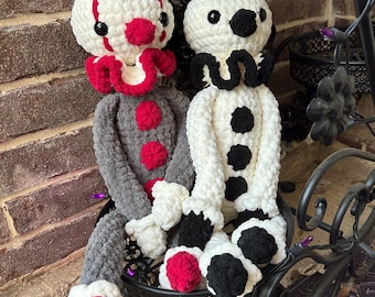 Crochet Lanky Clown - Handmade Plush Toy