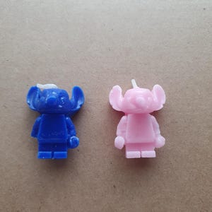 Stitch birthday candles x 2