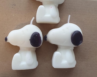 Snoopy birthday candle x 3