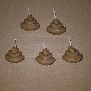 Emoji Poo Geburtstagskerzen x 5