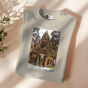 Khmer Shirt, Angkor Thom East Gate Siem Reap, Cambodia, Angkor Wat Souvenir Gift, Angkor Wat Shirt, Cambodian Merch, Gift for Friend, Khmer