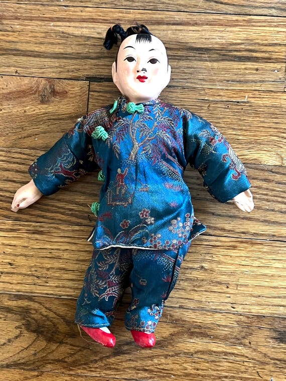 貴重 パピエマシェ ペーパー ドール 人形 メキシコ 民芸品 置物 アンティーク 貴重 パピエマシェ ペーパー ドール 人形 メキシコ 民芸品 置物