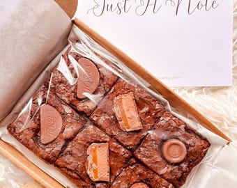 Chocolate Brownie Letterbox Gift: Fresh Baked Birthday Treat