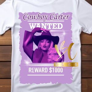 Projekt koszulki Cowboy Carter - 2 wersje