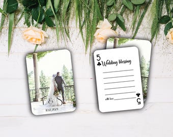 RUSH Custom wedding guestbook | Guest Book | Playing Cards Guest Book |Wedding Guest Signing | Wedding Playing Cards |Guest Book Alternative