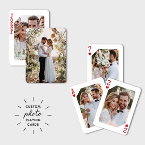 RUSH Libro de visitas de boda personalizado / Regalo personalizado / Naipes personalizados de póquer / Tarjetas personalizadas / Naipes de boda / Favor de boda