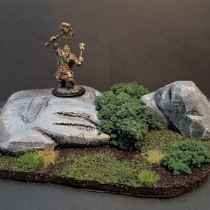 Hand Carved Miniature Terrain | Tabletop Scatter Terrain | Miniature Rock Formations | Tabletop Set Dressing