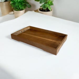 Bandeja otomana, bandeja de granja, bandeja de madera de teca, bandeja de desayuno, bandeja de cocina, bandeja para servir, bandeja de sofá, decoración de bodas, bandeja otomana rústica