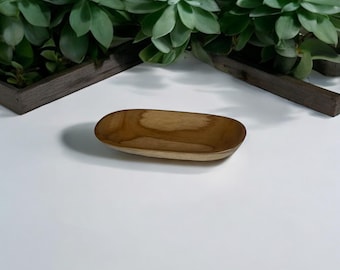 Handmade Teak Wood Catch All Tray, Rustic Home Decor