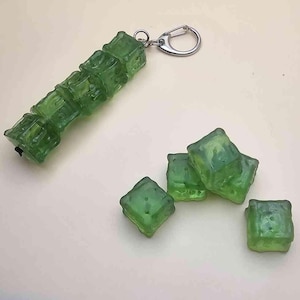 Gelatinous Cube Beads for Keychains, Bracelets, Necklaces, Fidget, Sensory, Stress Relief