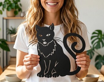 Cat Metal Wall Art: Modern Home Decor