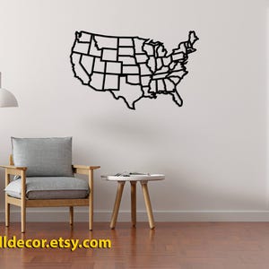 Metal USA Map Wall Art States - Il 300x300.6287604926 Pqer