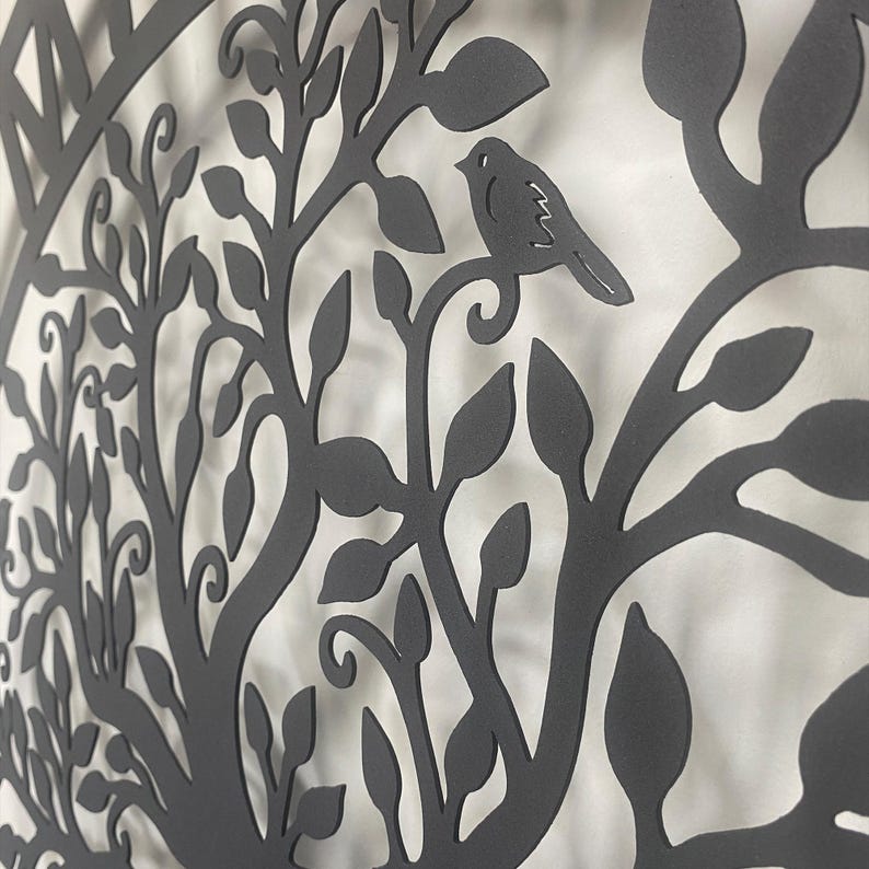 Personalized Family Tree Metal Wall Art: Custom Name Sign - Etsy