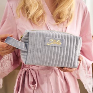 Custom Makeup Bag|Personalised Bridesmaid Gifts|Wedding Gift|Travel Toiletry Bag|Cosmetic Bag|Birthday Gift|Mother&#39;s Day|Graduation Gifts