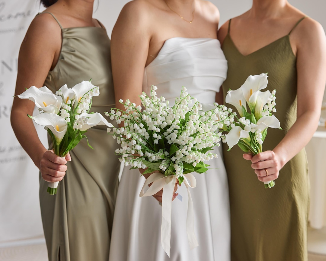 lily of the valley bridesmaid dress Rainey Dress in Ivory Faille with Lily of the Valley Embellishment