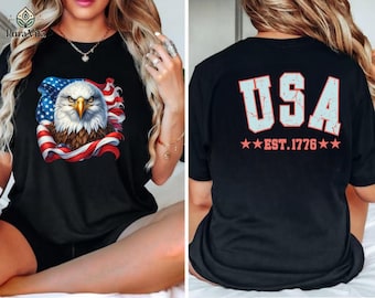 250th Anniversary Tee, Patriotic Eagle USA 4th of July