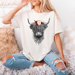 Cute Cow Shirt, Cow Shirt For Mom, Highland Cow Shirt, Cow Gifts For Her, Heifer Shirt, Farm T-Shirt, Ranch Tee, Farmer, Cow Lover Shirt