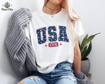 USA 1776 Shirt, Patriotic American Independence Day Tee